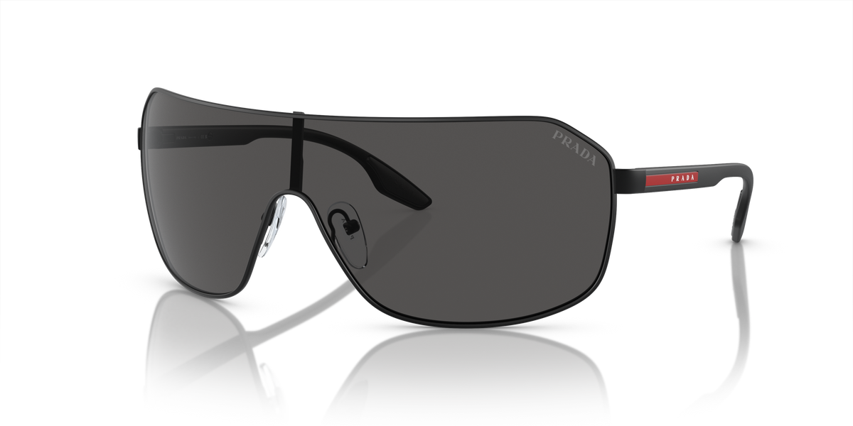 Prada Linea Rossa PS 53VS Matte Black 1BO5S0 three-quarter view