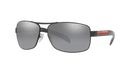 Prada Linea Rossa PS 54IS Black 1AB2F2 three-quarter view