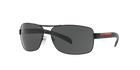 Prada Linea Rossa PS 54IS Black 1BO1A1 three-quarter view