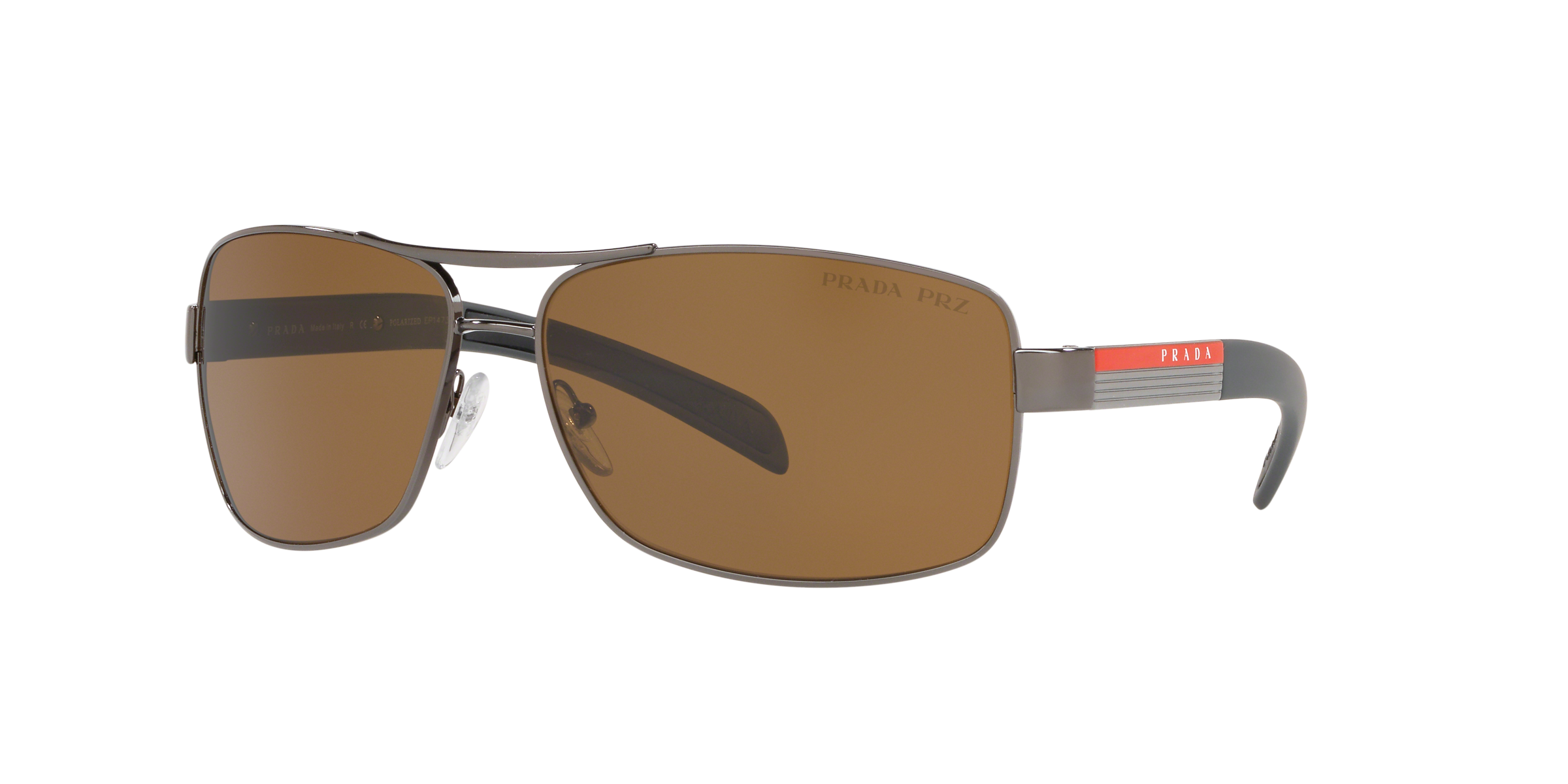 Prada Linea Rossa PS 54IS Gunmetal 5AV5Y1 three-quarter view