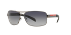 Prada Linea Rossa PS 54IS Gunmetal Demi Shiny 7CQ5W1 three-quarter view