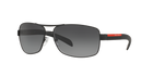 Prada Linea Rossa PS 54IS Black Rubber DG05W1 three-quarter view