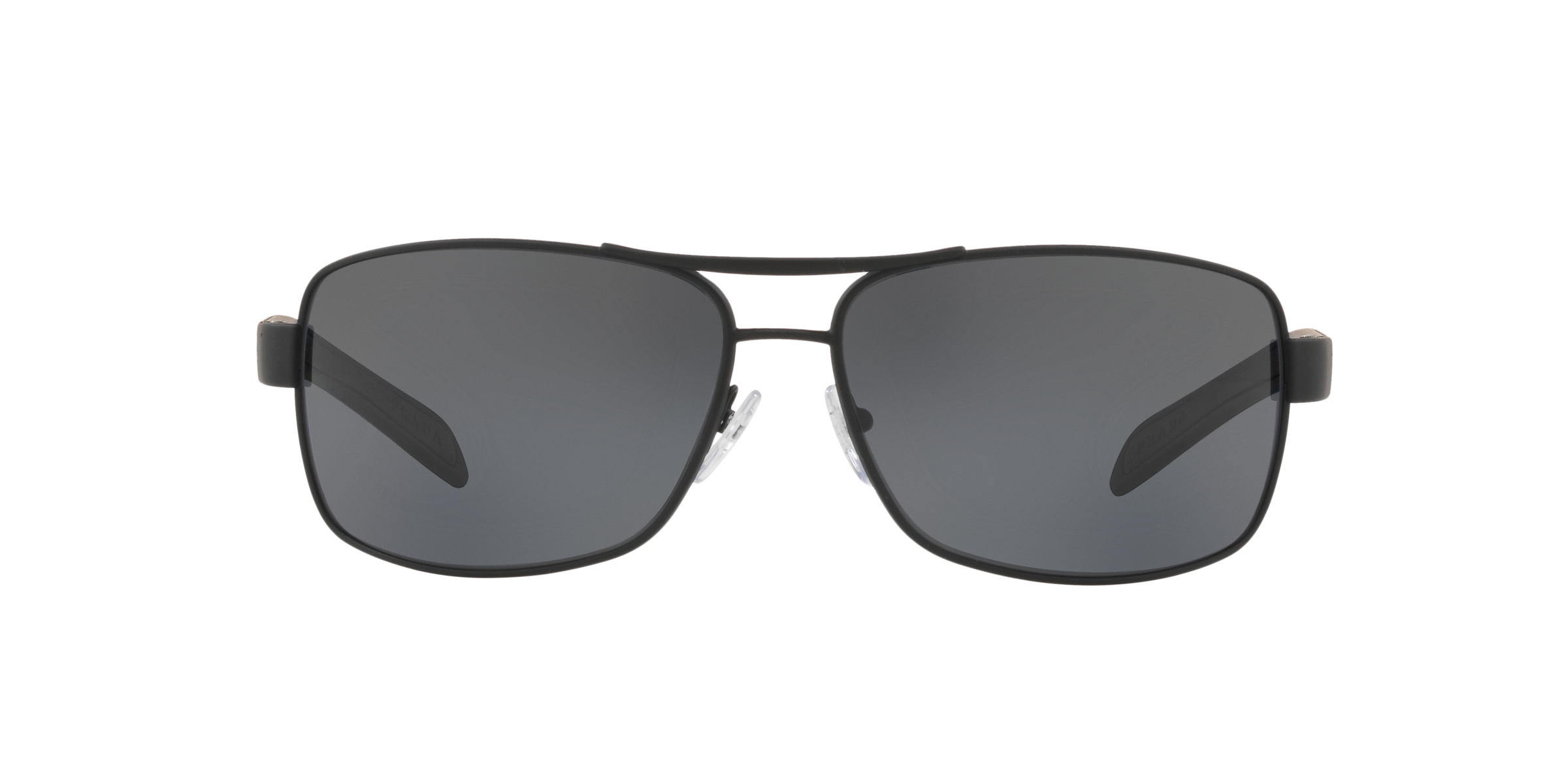 Prada Linea Rossa PS 54IS Black Rubber DG05Z1 front view