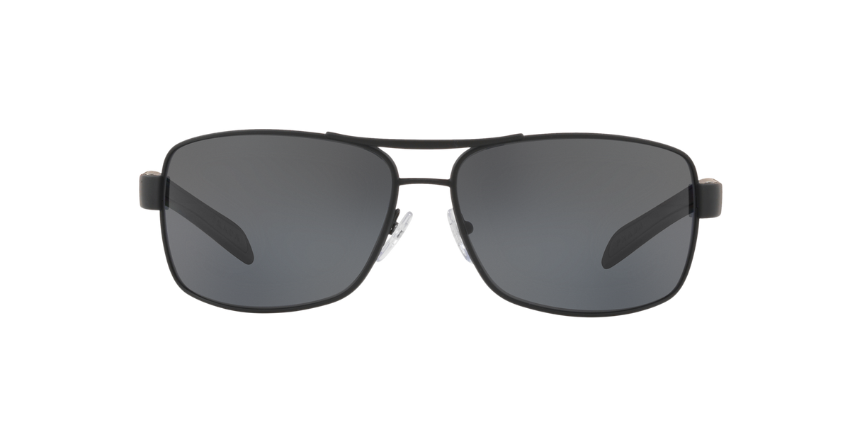 Prada Linea Rossa PS 54IS Black Rubber DG05Z1 front view