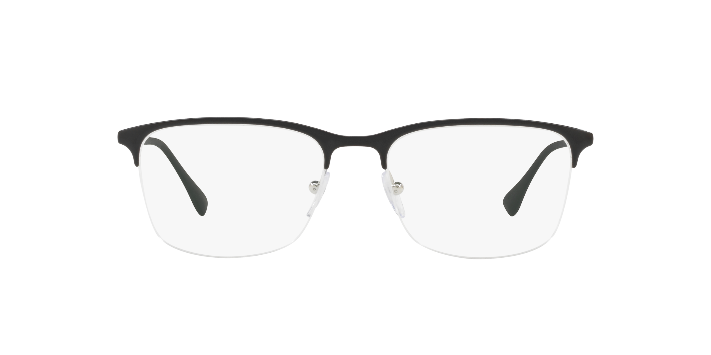 Prada Linea Rossa PS 54IV Top Black/Silver 1AB1O1 three-quarter view