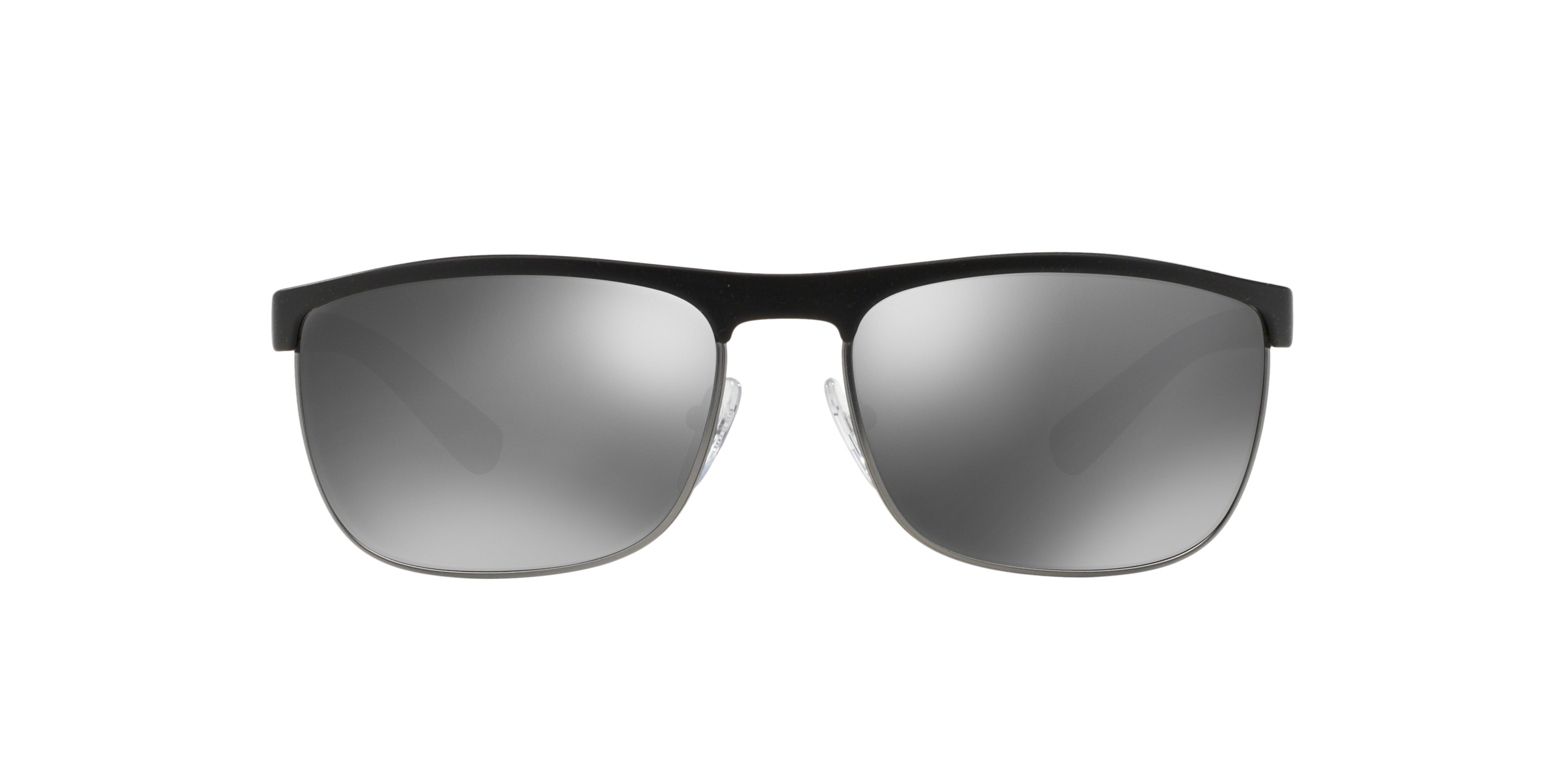 Prada Linea Rossa PS 54QS Black Rubber/Gunmetal Rubber DG07W1 three-quarter view