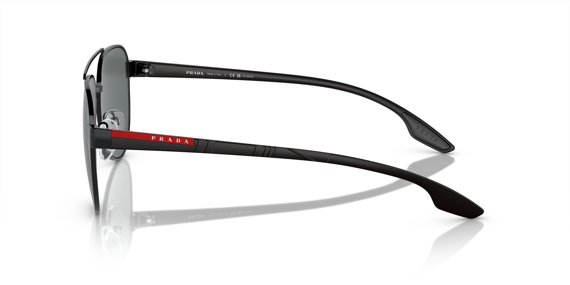 Prada Linea Rossa PS 54TS Black 1AB5Z1 side view