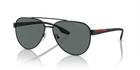 Prada Linea Rossa PS 54TS Black 1AB5Z1 three-quarter view