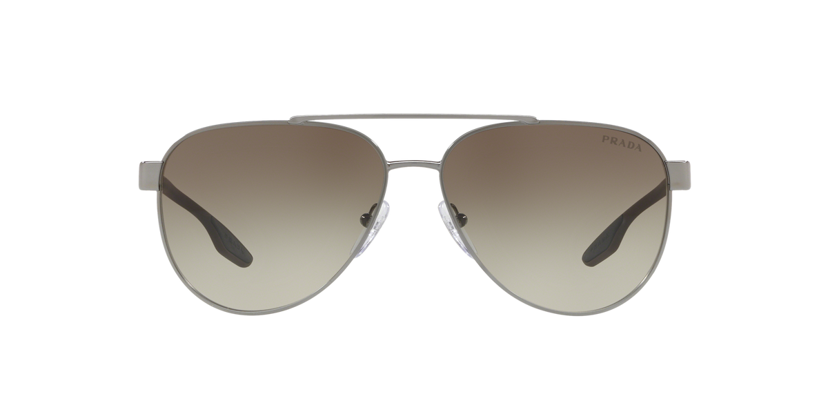 Prada Linea Rossa PS 54TS Gunmetal 5AV1X1 front view