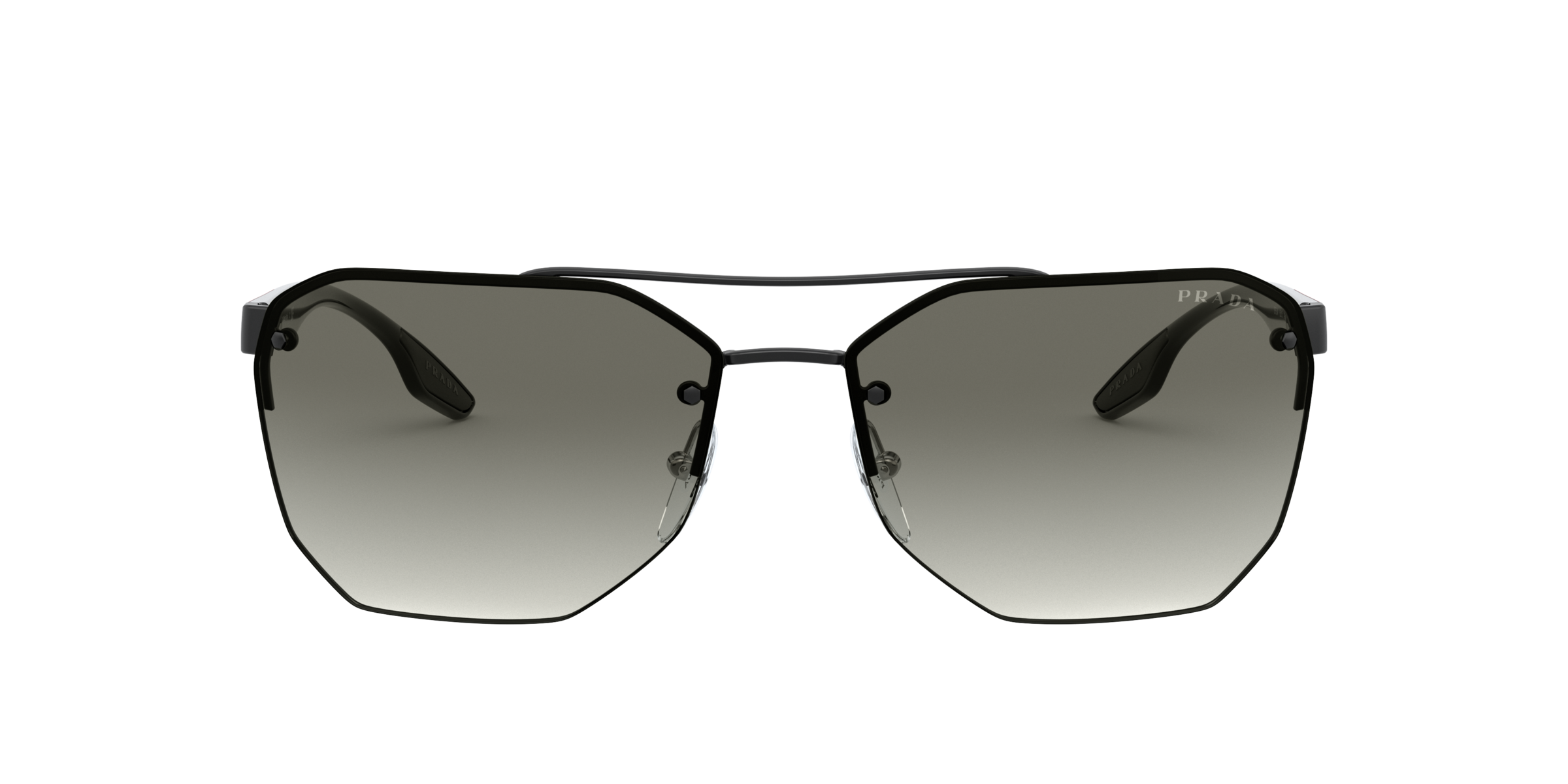 Prada Linea Rossa PS 54VS Black 1AB3M1 three-quarter view