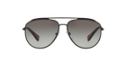 Prada Linea Rossa PS 55RS Black Rubber DG00A7 three-quarter view