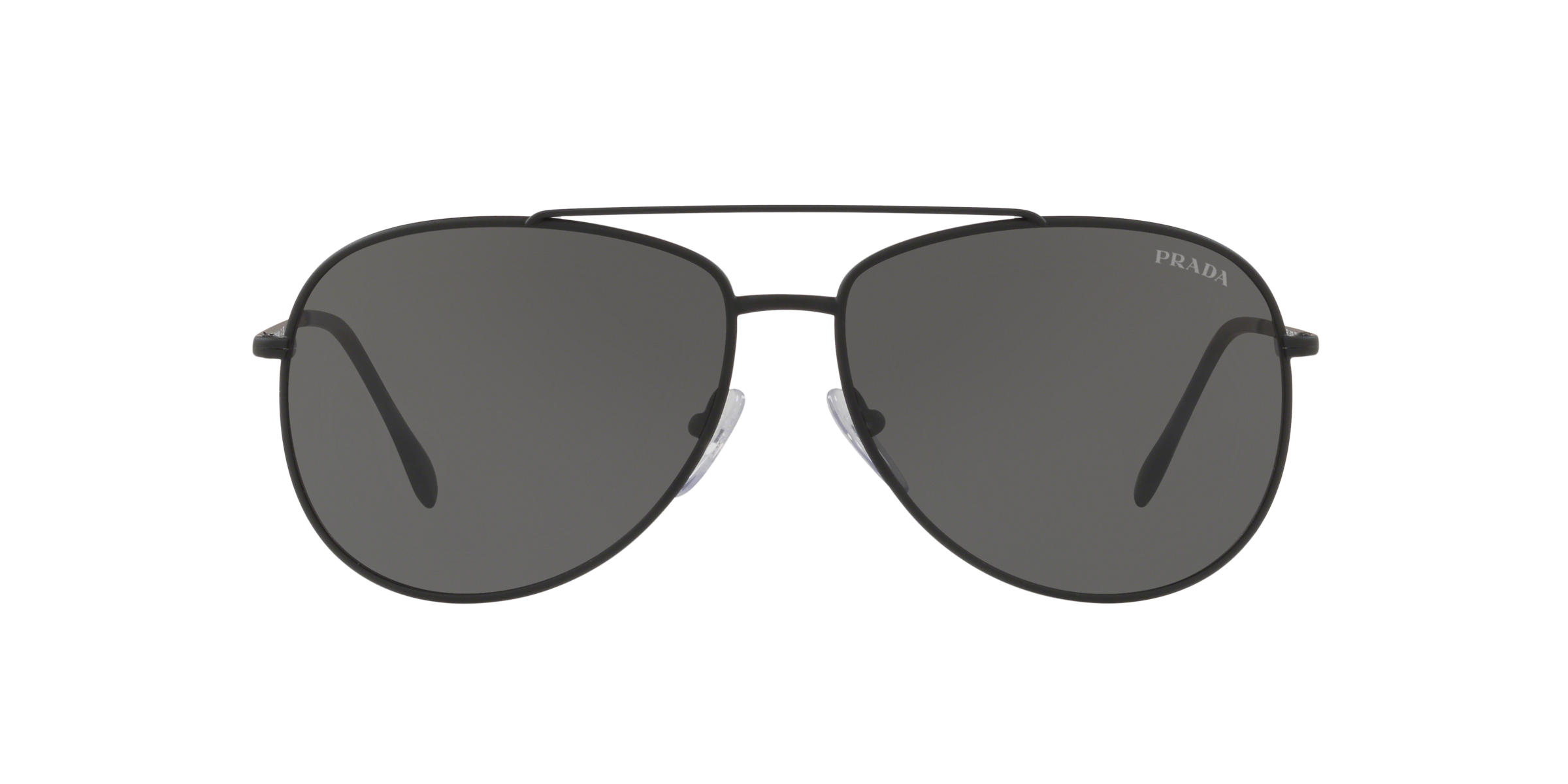 Prada Linea Rossa PS 55US Black Rubber DG05S0 front view