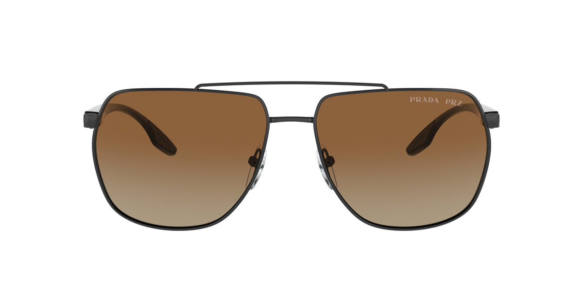 Prada Linea Rossa PS 55VS Matte Black 1BO02I front view