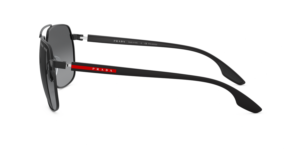 Prada Linea Rossa PS 55VS Matte Black 1BO5W1 side view
