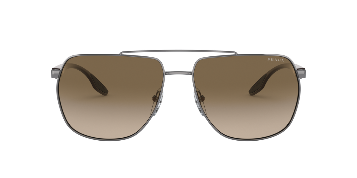 Prada Linea Rossa PS 55VS Gunmetal 5AV1X1 front view