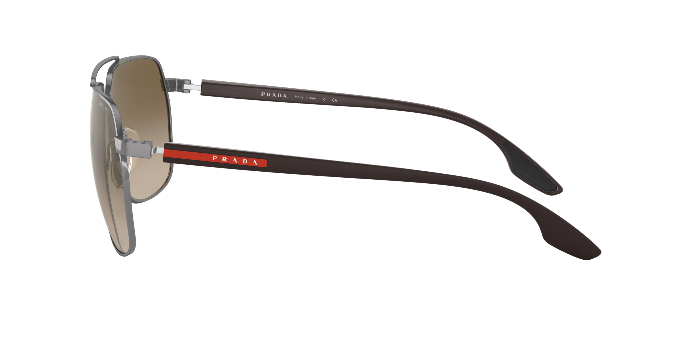 Prada Linea Rossa PS 55VS Gunmetal 5AV1X1 side view