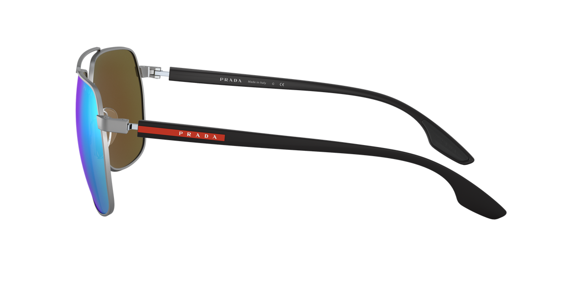Prada Linea Rossa PS 55VS Matte Gunmetal 7CQ5M2 side view