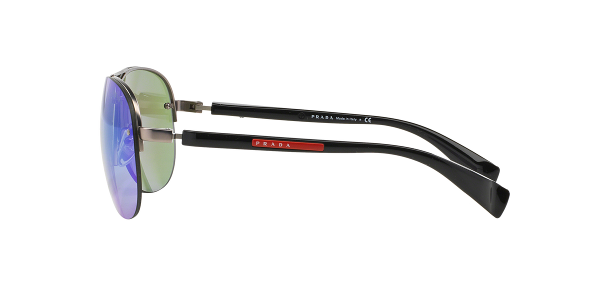 Prada Linea Rossa PS 56MS Pewter Demi Shiny 5AS1M2 side view