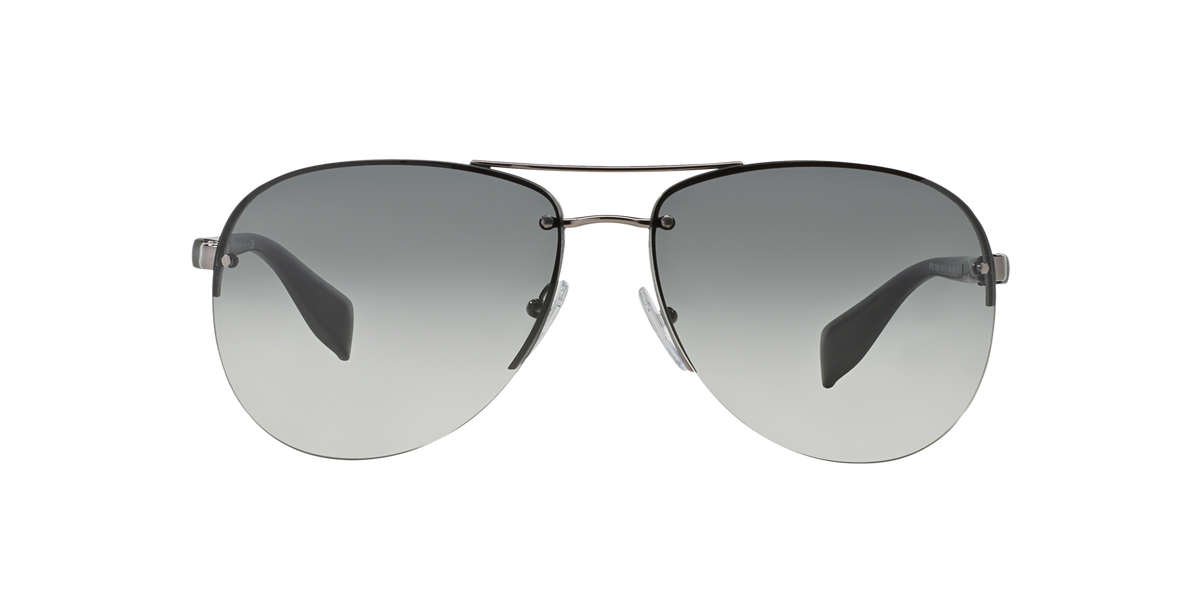 Prada Linea Rossa PS 56MS Gunmetal 5AV3M1 front view