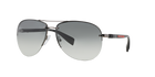 Prada Linea Rossa PS 56MS Gunmetal 5AV3M1 three-quarter view