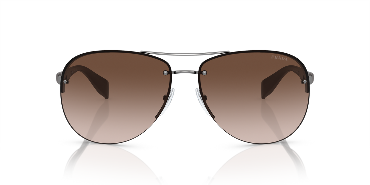 Prada Linea Rossa PS 56MS Gunmetal 5AV6S1 front view