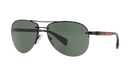 Prada Linea Rossa PS 56MS Black 7AX3O1 three-quarter view