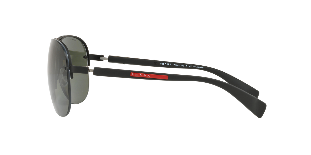 Prada Linea Rossa PS 56MS Black Rubber DG05X1 side view