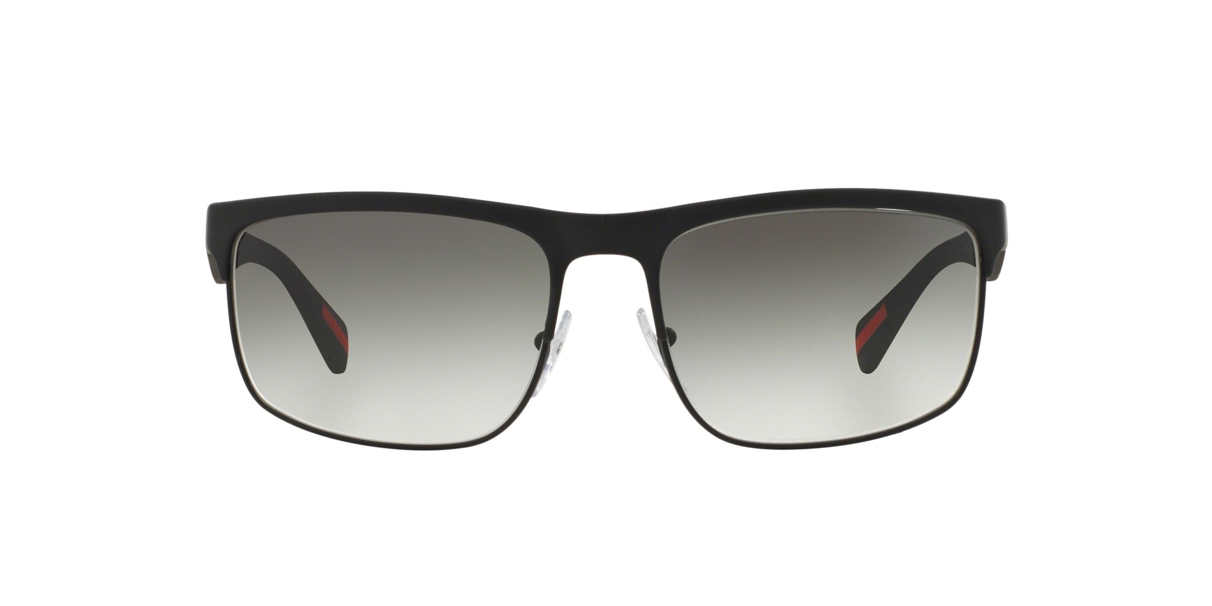 Prada Linea Rossa PS 56PS Black Rubber DG00A7 three-quarter view