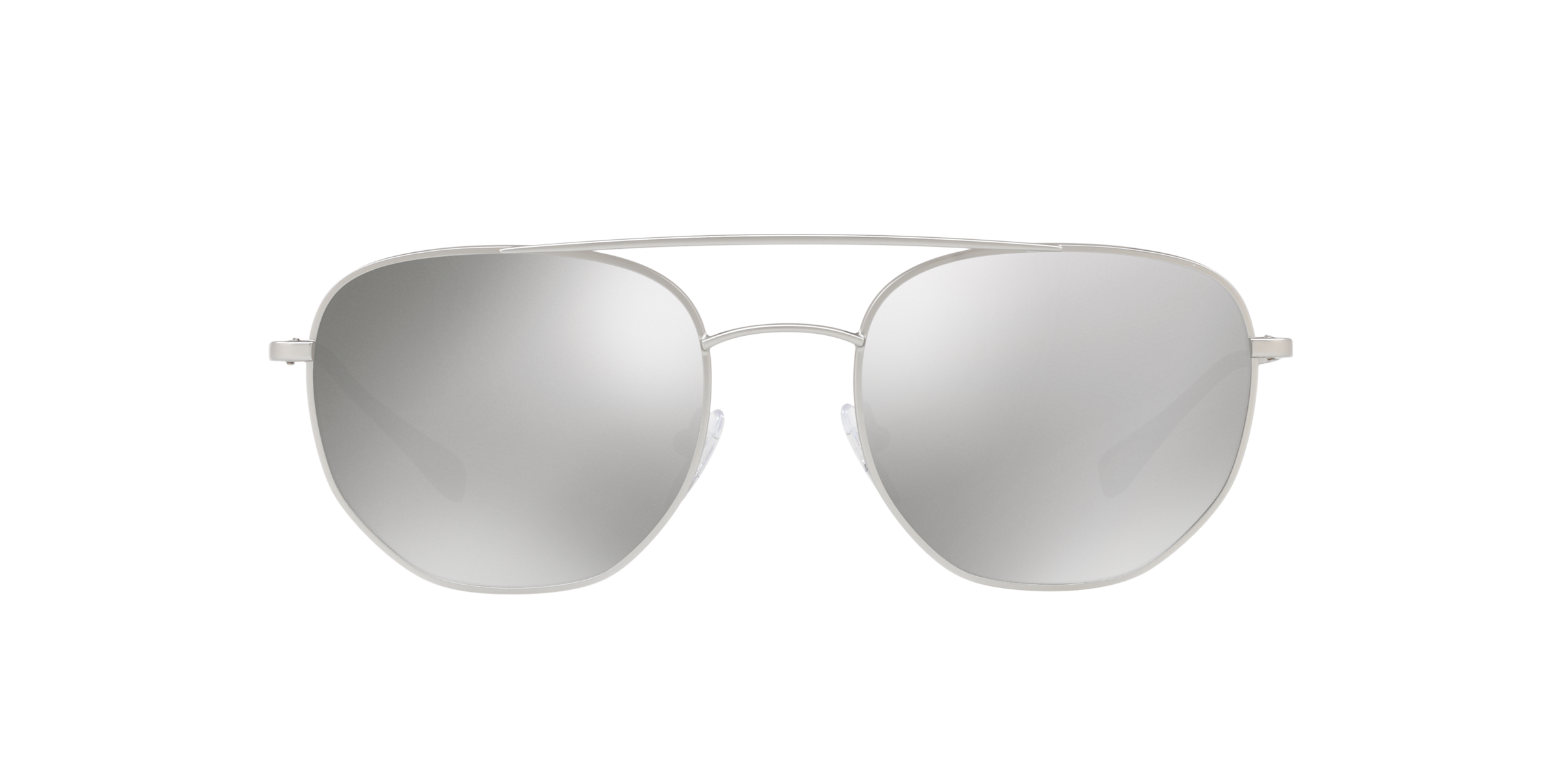 Prada Linea Rossa PS 56SS Matte Silver 1AP2B0 three-quarter view