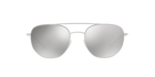 Prada Linea Rossa PS 56SS Matte Silver 1AP2B0 three-quarter view