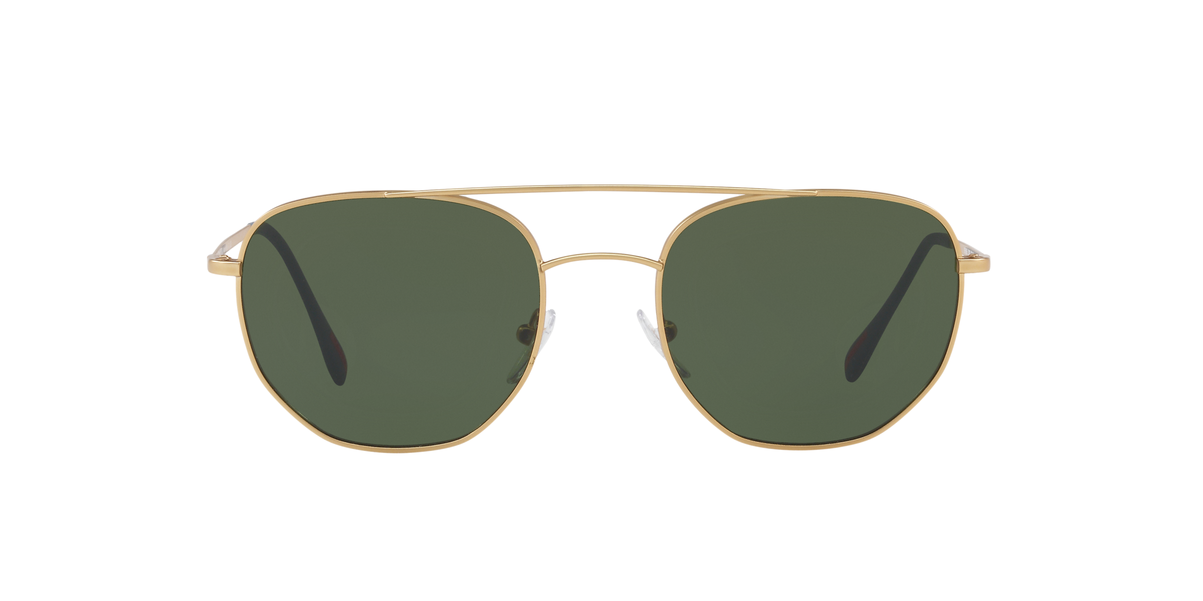 Prada Linea Rossa PS 56SS Matte Gold 1BK1I0 three-quarter view
