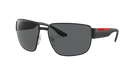Prada Linea Rossa PS 56VS Matte Black 1BO02G three-quarter view