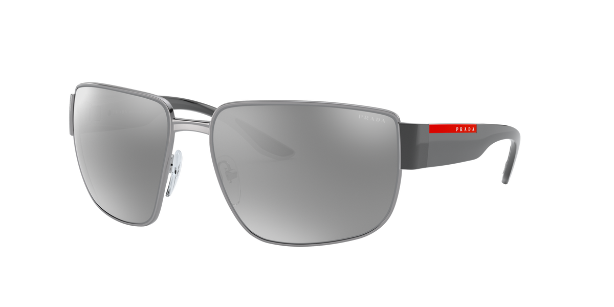 Prada Linea Rossa PS 56VS Gunmetal 5AV09F three-quarter view