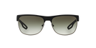 Prada Linea Rossa PS 57QS Black Rubber DG00A7 three-quarter view