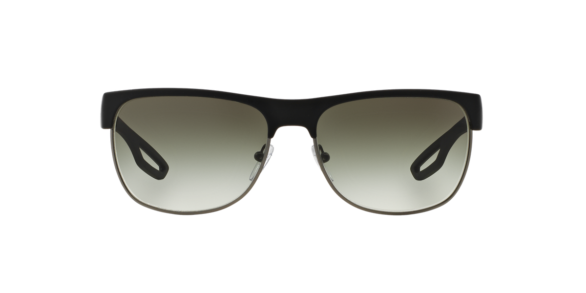 Prada Linea Rossa PS 57QS Black Rubber DG00A7 three-quarter view