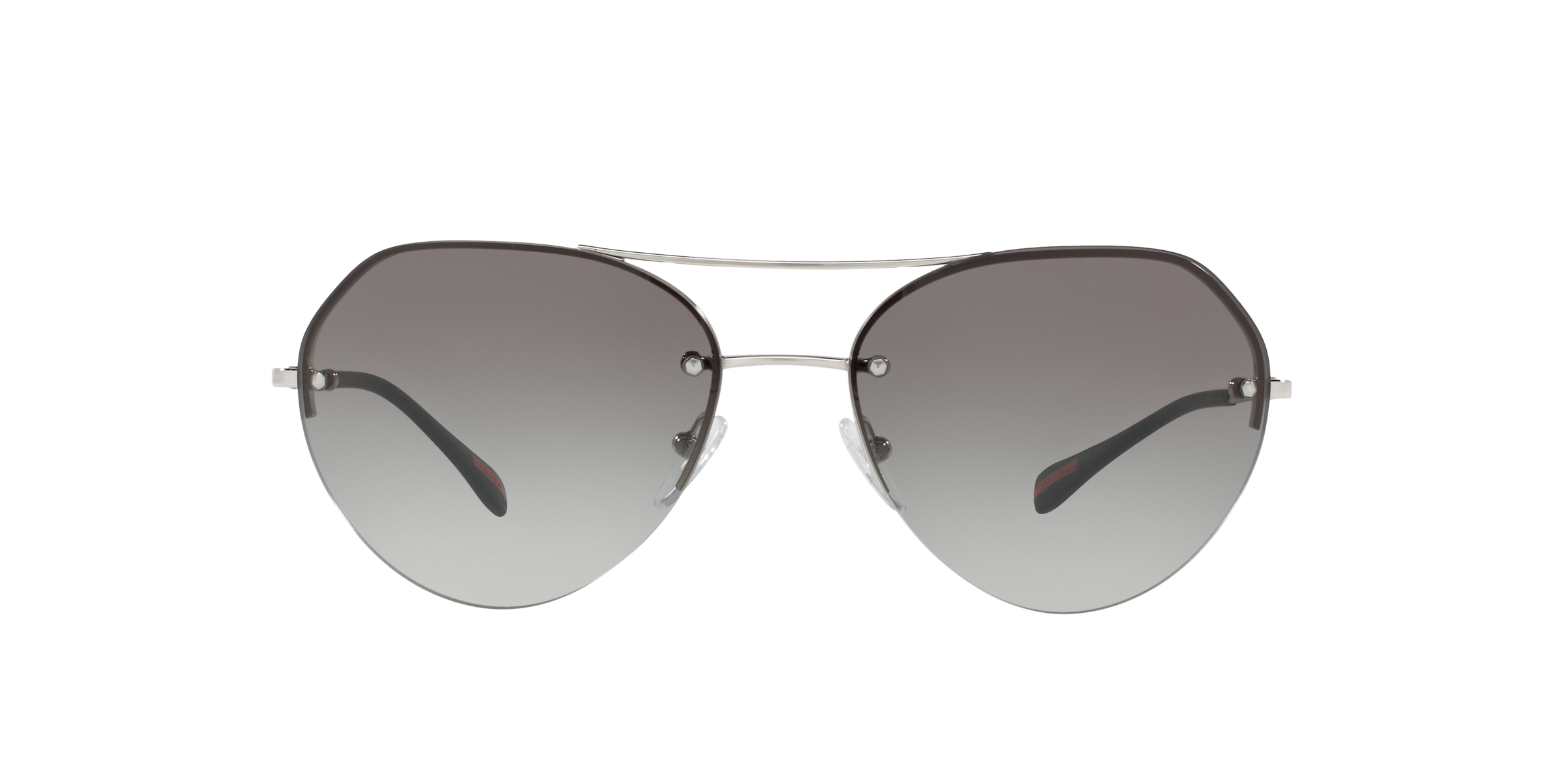 Prada Linea Rossa PS 57RS Silver 1BC0A7 three-quarter view