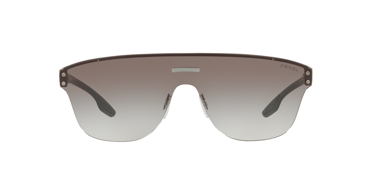 Prada Linea Rossa PS 57TS Gunmetal 0A70A7 three-quarter view