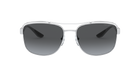 Prada Linea Rossa PS 57VS Silver 1BC06G three-quarter view