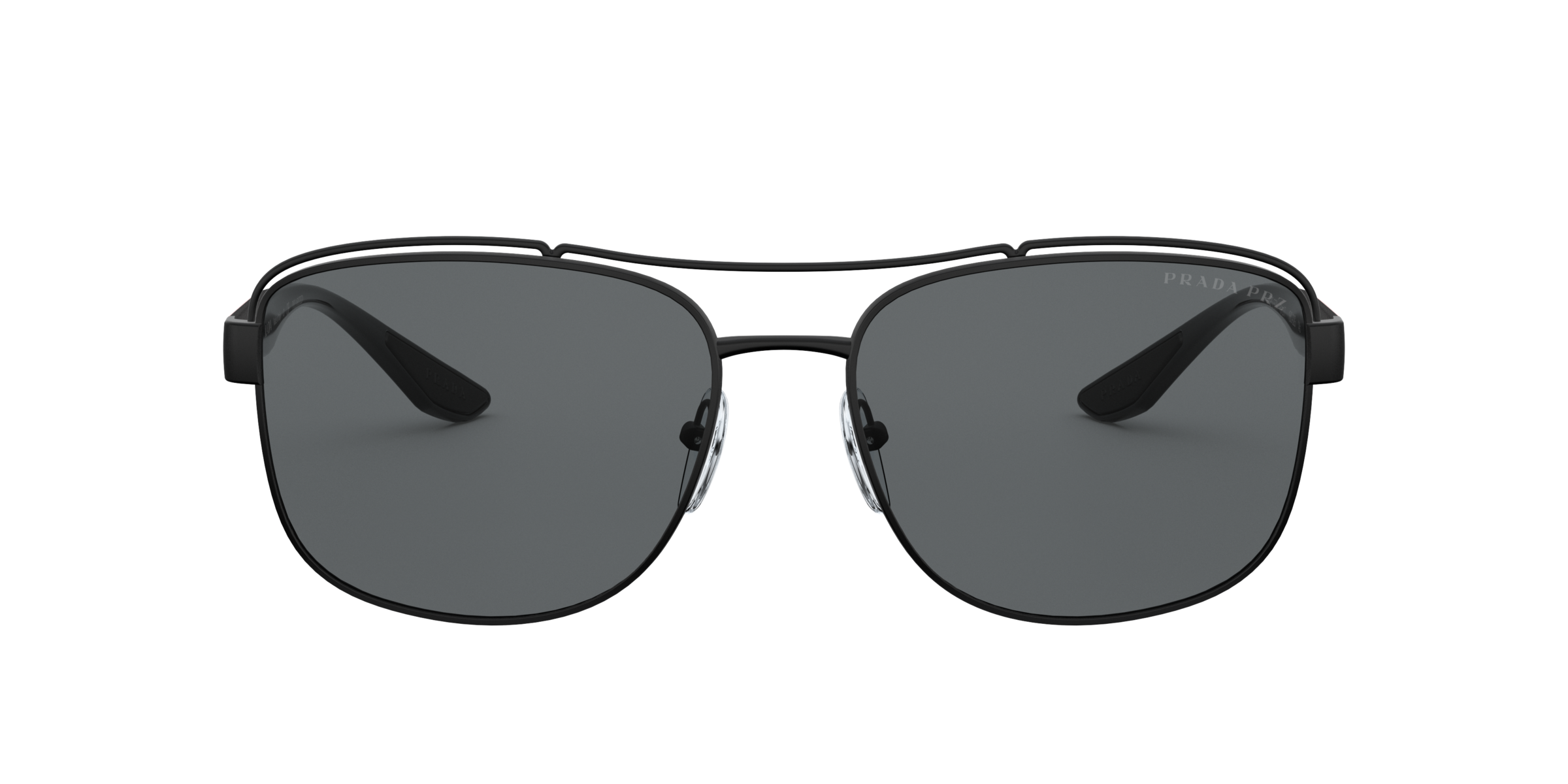 Prada Linea Rossa PS 57VS Matte Black 1BO02G three-quarter view