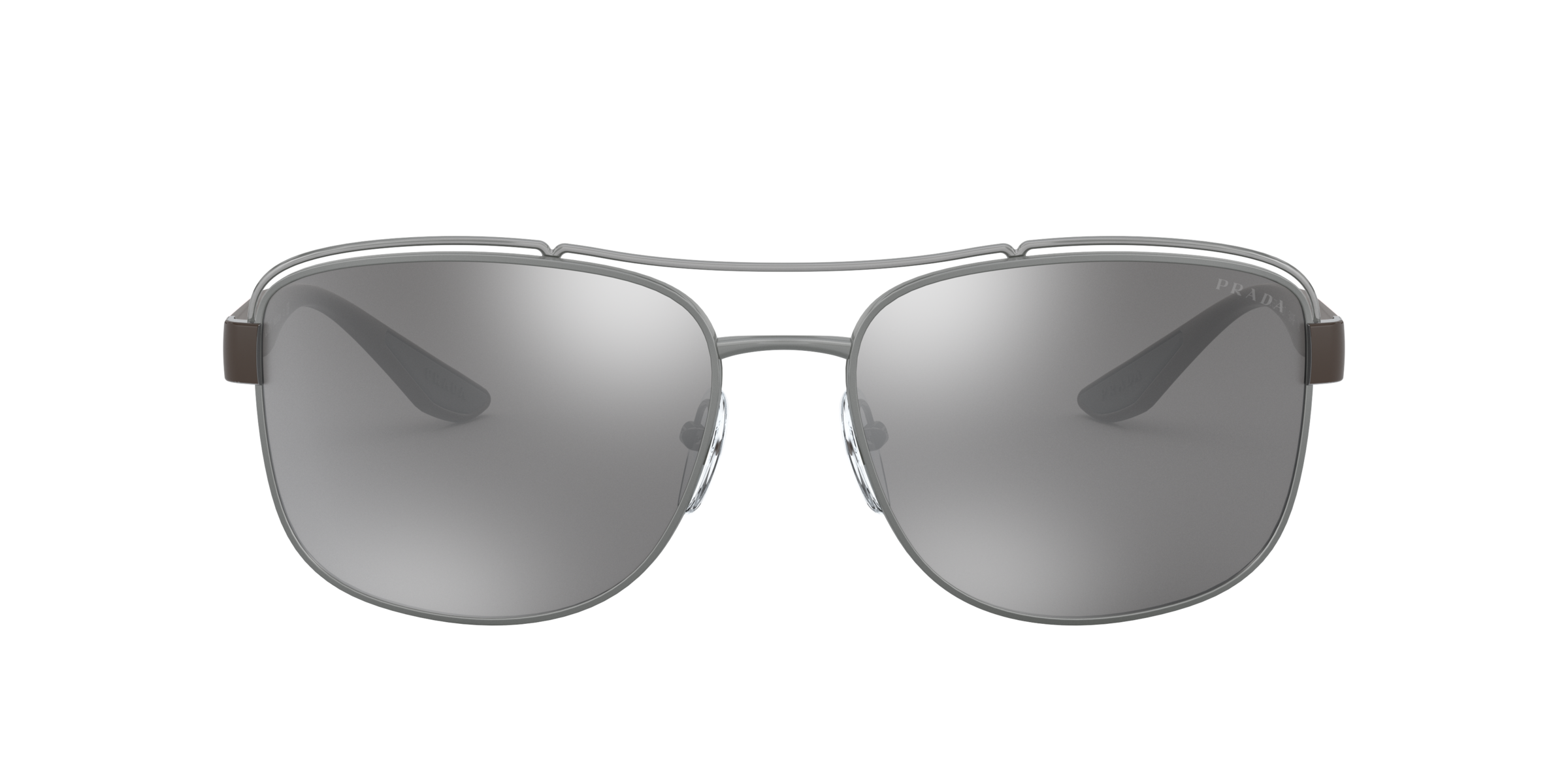 Prada Linea Rossa PS 57VS Gunmetal 5AV09F three-quarter view