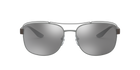 Prada Linea Rossa PS 57VS Gunmetal 5AV09F three-quarter view
