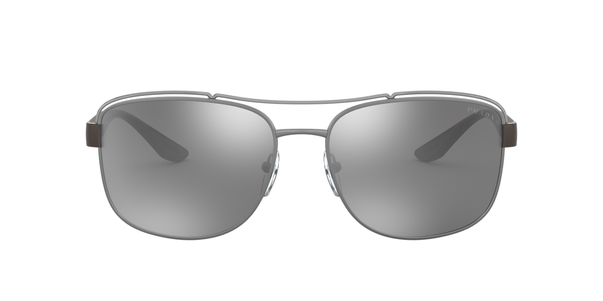 Prada Linea Rossa PS 57VS Gunmetal 5AV09F three-quarter view