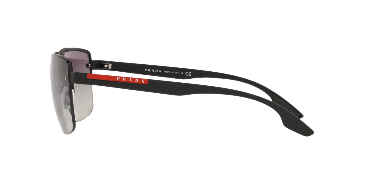 Prada Linea Rossa PS 60US Black Rubber DG03M1 side view