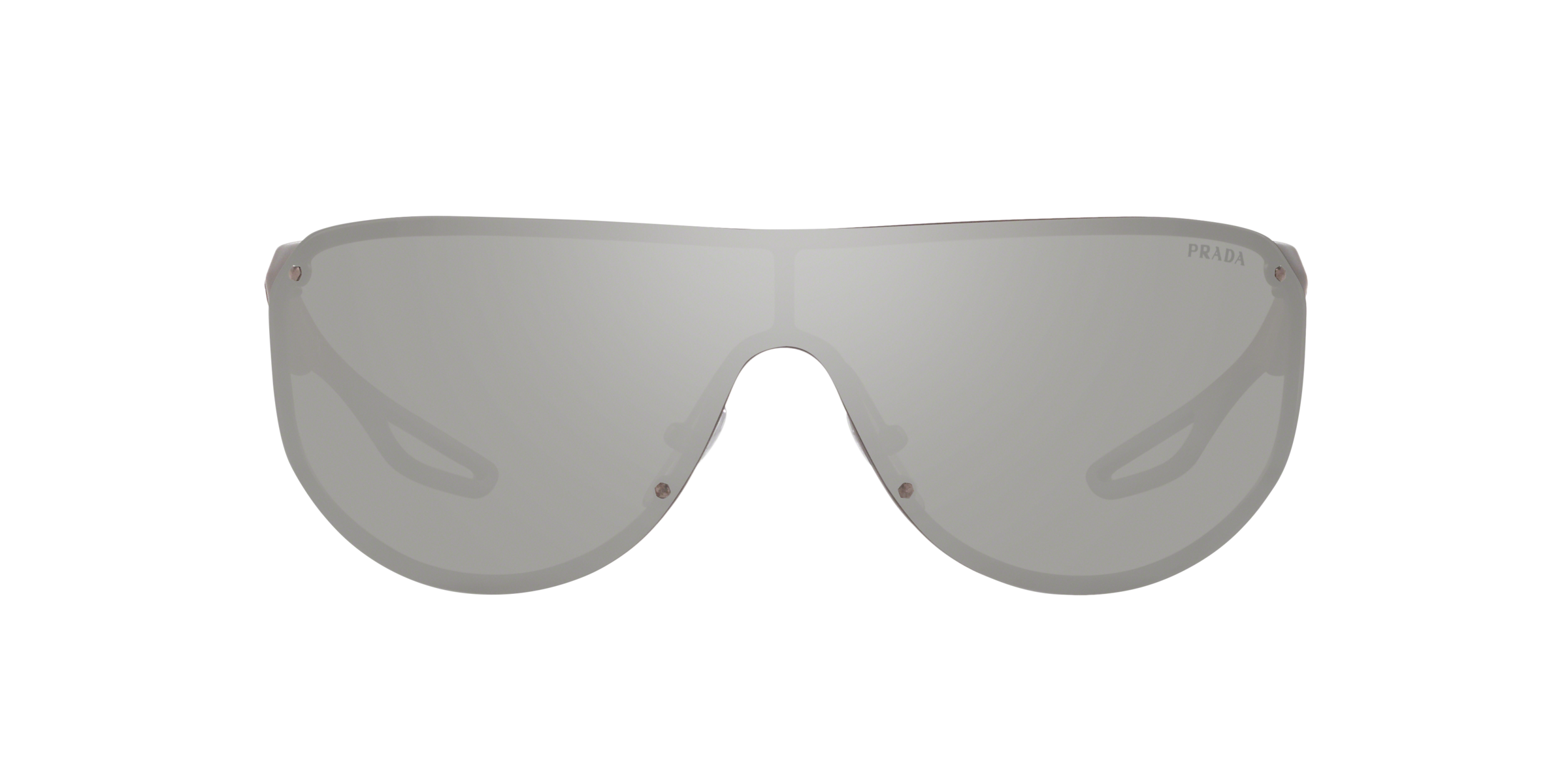 Prada Linea Rossa PS 61US Gunmetal Rubber 2B02B0 three-quarter view