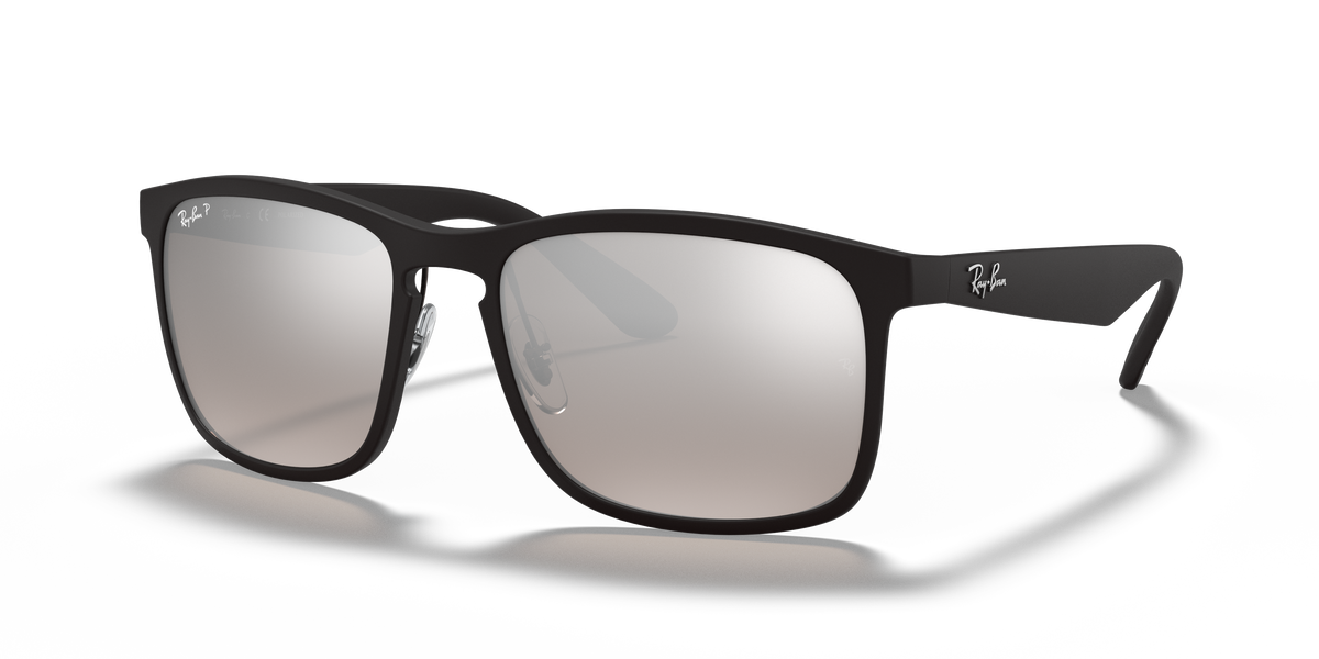 Ray-Ban RB4264 in black with silver Chromance replacement lenses