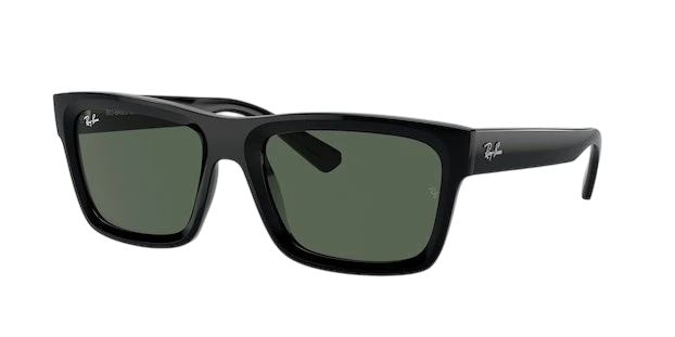 A pair of black Ray-Ban sunglasses with the brand name visible on the side.