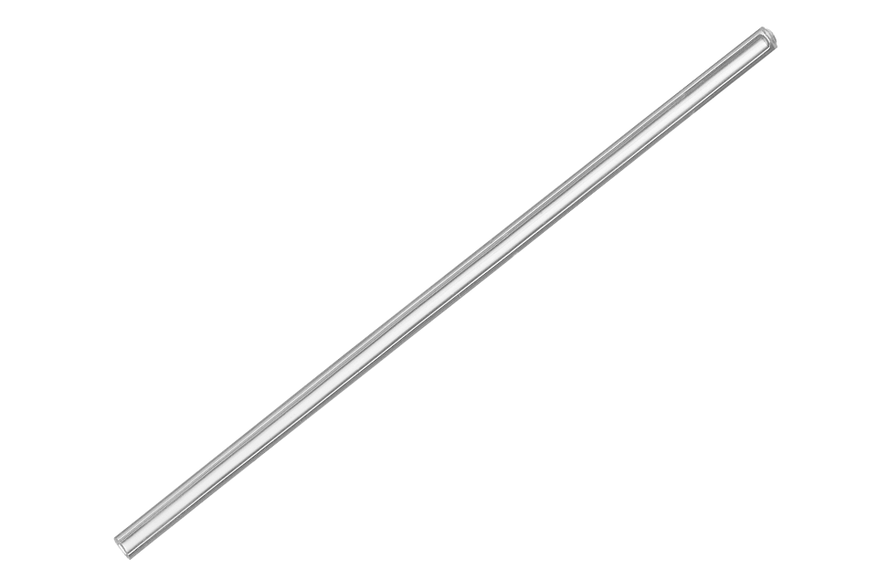 Lindberg hard transparent plastic temple tip for wire temples, part T4150-09