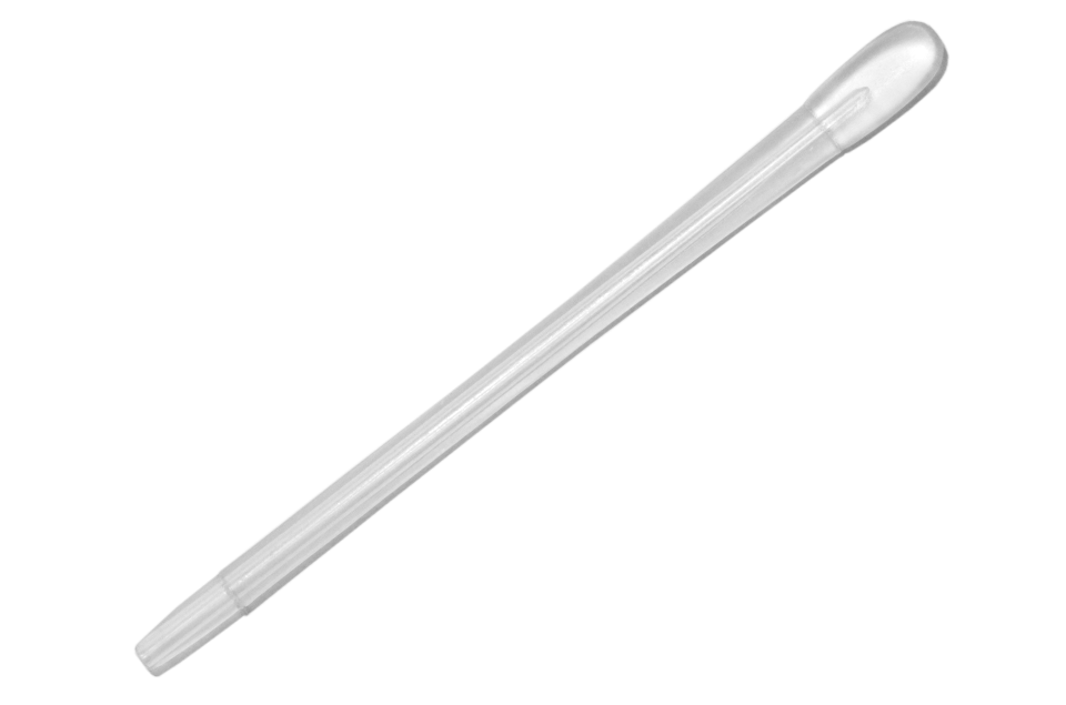 Lindberg semi-hard transparent plastic temple tip for wire temples, part T4150-06