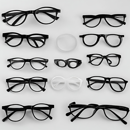 Polish glasses lens shop