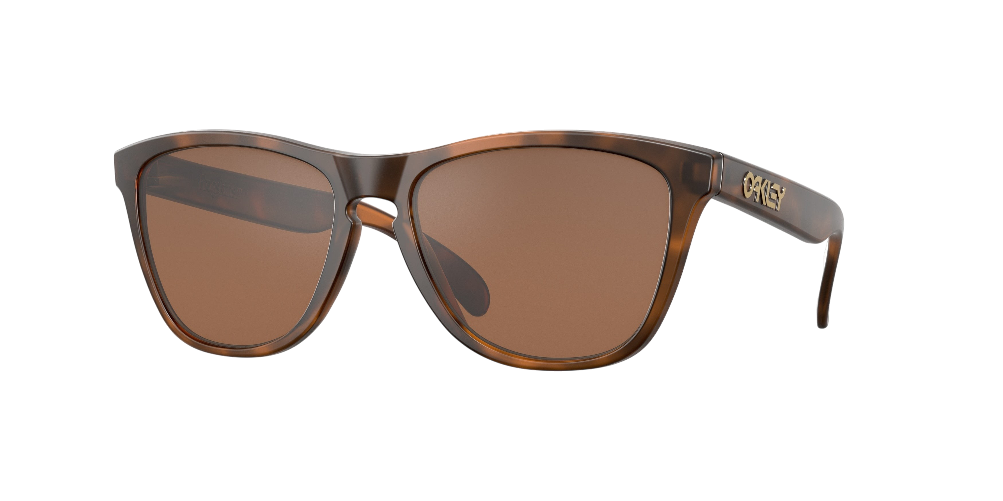 Sunglasses UK Oakley Frogskins sunglasses featuring a classic brown tortoise frame and brown lenses